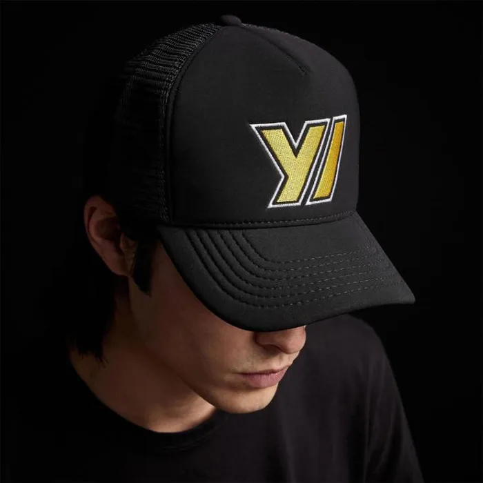 Accessories Men James Perse Y Outline Scuba Trucker Hat Black