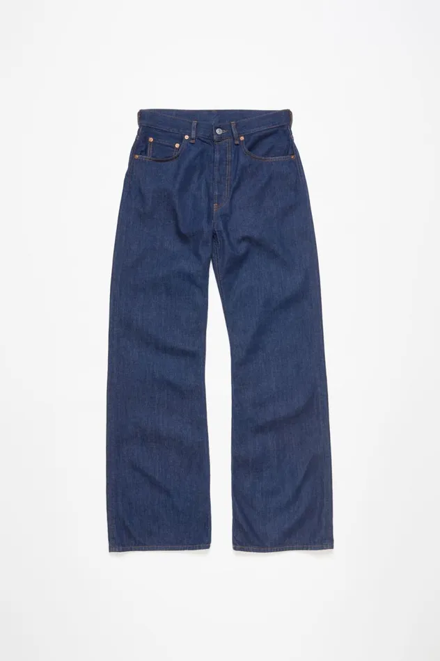 Acne Studios Loose Fit Jeans 8211 2021F Indigo Blue Women Jeans
