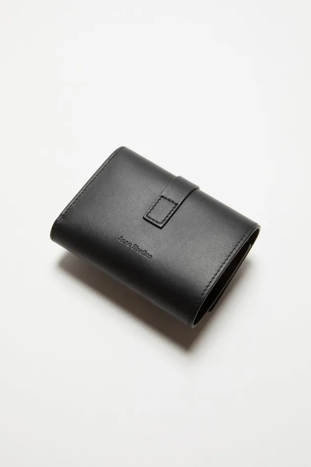 Acne Studios Musubi Folded Wallet Black Women Bags