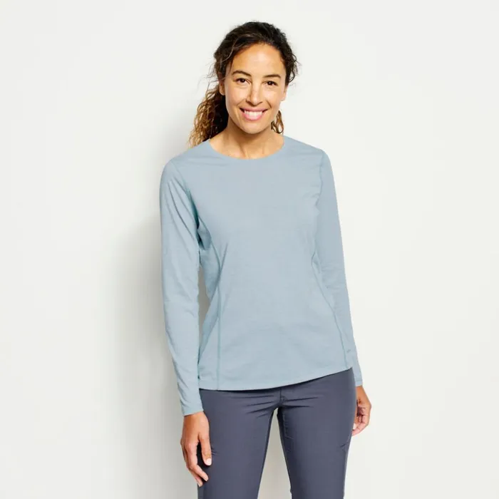Active Women Orvis Womens Drirelease LongSleeved Tee Mineral Blue
