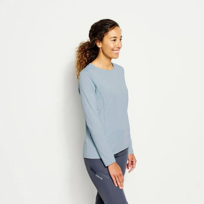 Active Women Orvis Womens Drirelease LongSleeved Tee Mineral Blue