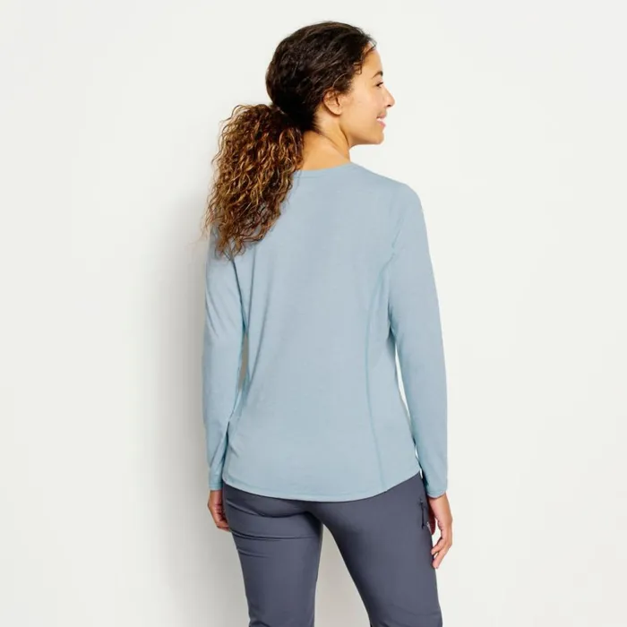 Active Women Orvis Womens Drirelease LongSleeved Tee Mineral Blue