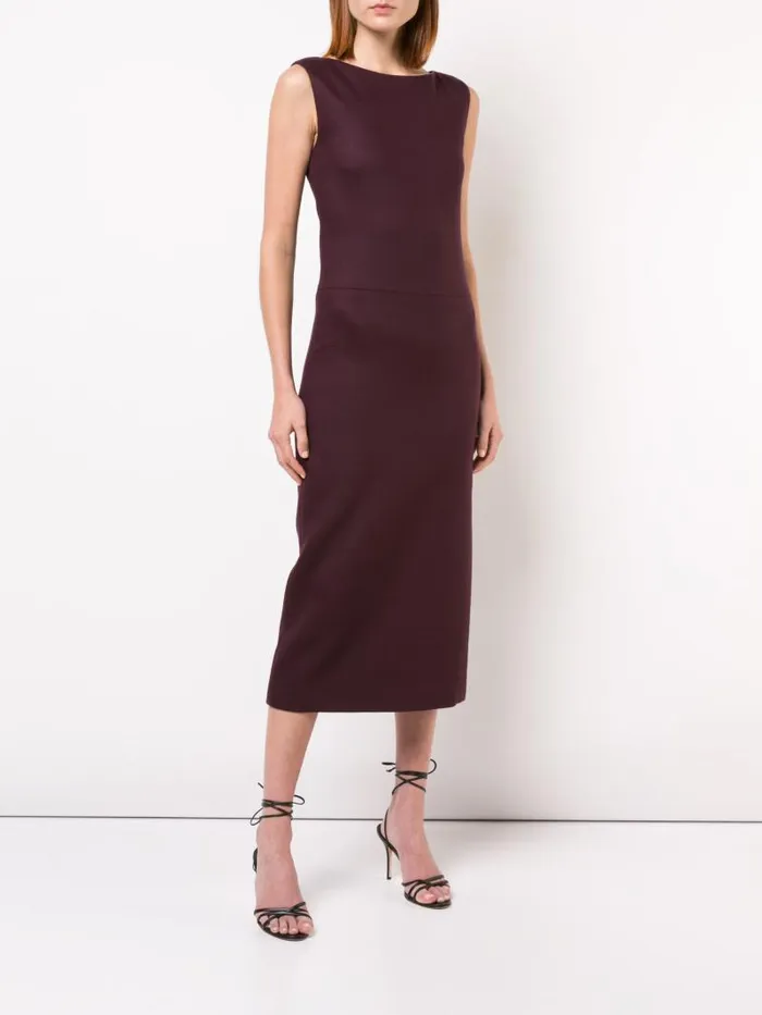 Adam Lippes Dresses and Jumpsuits Double Face Wool Boatneck Dress Burgundypink 8211 Women Adam Lippes Dresses and Jumpsuits Double Face Wool Boatneck Dress Burgundypink 8211 Women