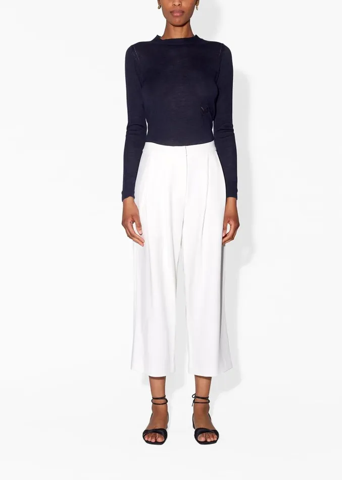 Adam Lippes Sweaters Crewneck Sweater In Lightweight Cashmere Navy 8211 Women Adam Lippes Sweaters Crewneck Sweater In Lightweight Cashmere Navy 8211 Women