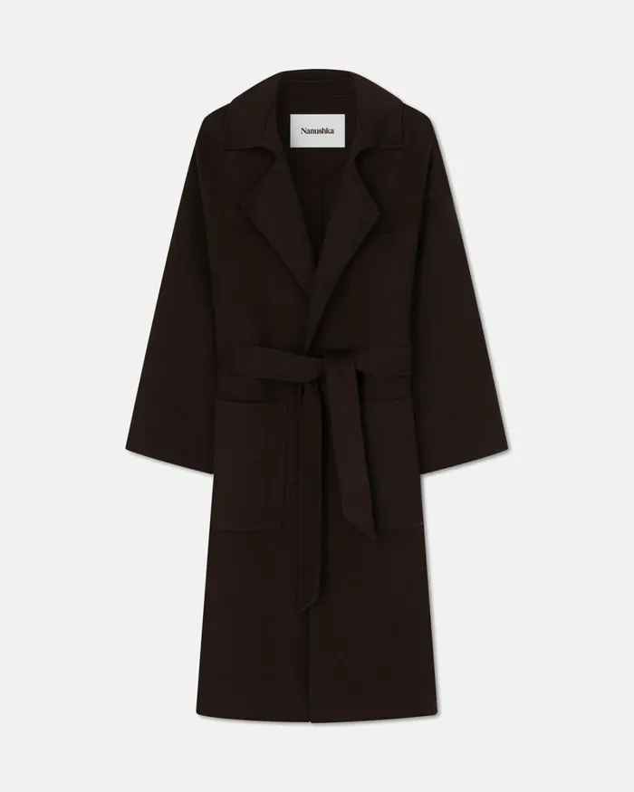 Alamo Coffee Ground Women Nanushka Outerwear Alamo Coffee Ground Women Nanushka Outerwear