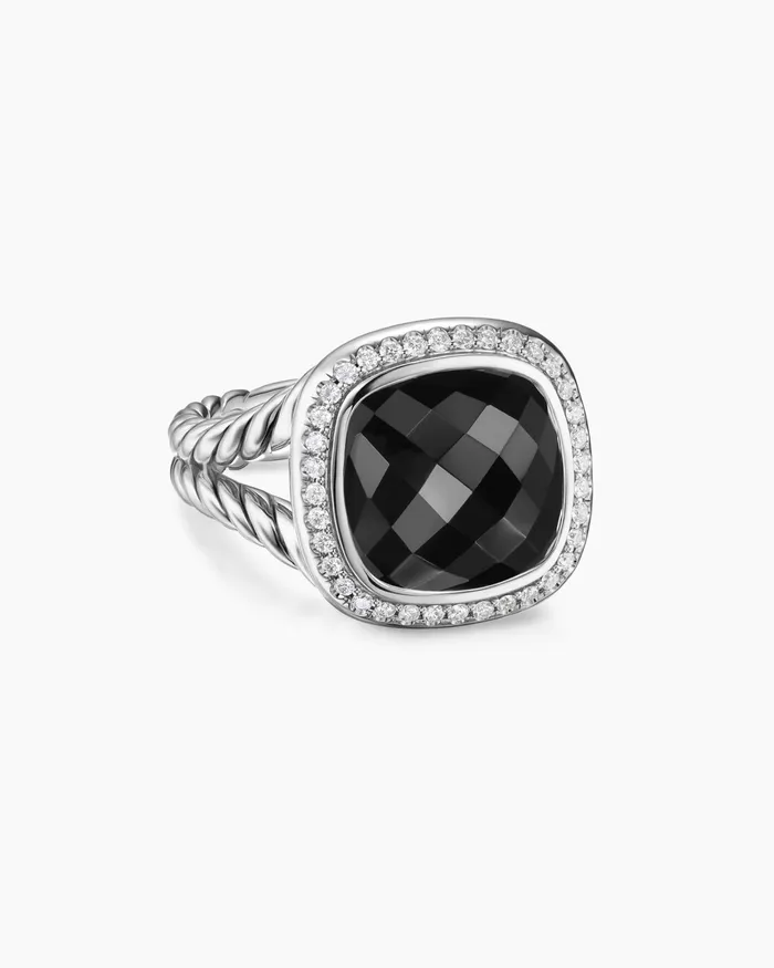 Albion Ring In Sterling Silver With Diamonds 11mm Women David Yurman Statement Albion Ring In Sterling Silver With Diamonds 11mm Women David Yurman Statement