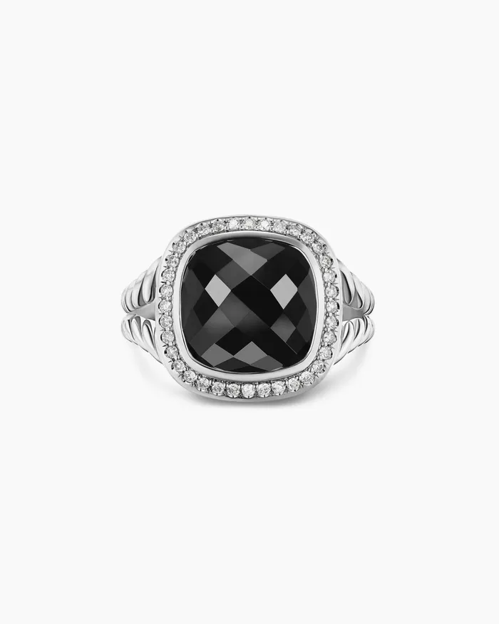 Albion Ring In Sterling Silver With Diamonds 11mm Women David Yurman Statement Albion Ring In Sterling Silver With Diamonds 11mm Women David Yurman Statement