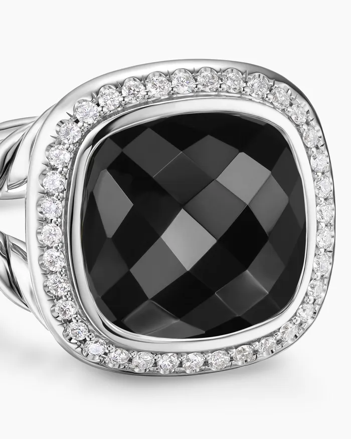 Albion Ring In Sterling Silver With Diamonds 11mm Women David Yurman Statement Albion Ring In Sterling Silver With Diamonds 11mm Women David Yurman Statement