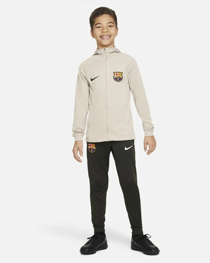 All Clothing Kids Nike FC Barcelona Strike Stringsequoiablack
