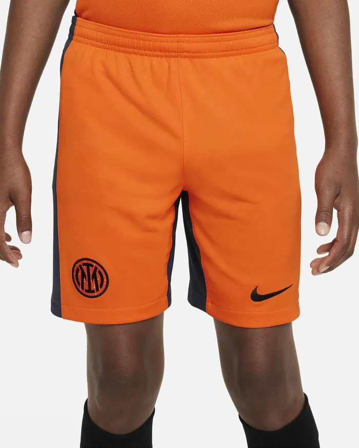 All Clothing Kids Nike Inter Milan 202324 Stadium Third Safety Orangethunder Blueblack