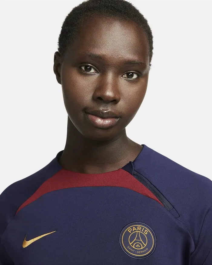 All Clothing Women Nike Paris SaintGermain Strike Blackened Blueblackened Blueteam Redgold Suede