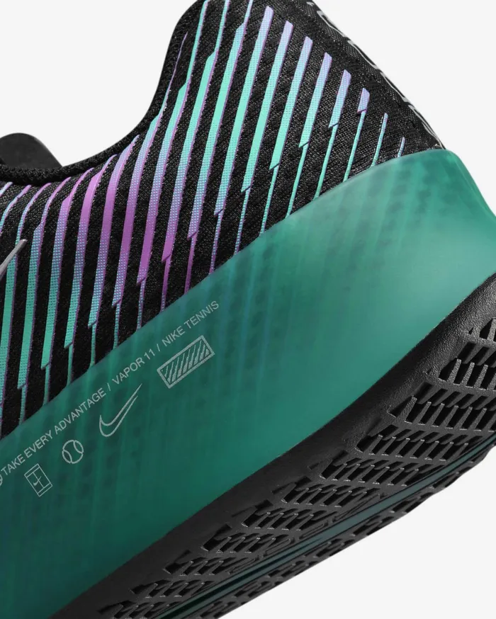 All Shoes Men Nike NikeCourt Air Zoom Vapor 11 Attack PRM Blackdeep Jungleclear Jade Iimulticolour