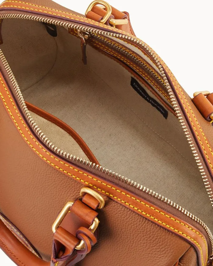 All Weather Leather 30 Barrel Satchel 28 Caramel Women Dooney and Bourke Satchels All Weather Leather 30 Barrel Satchel 28 Caramel Women Dooney and Bourke Satchels