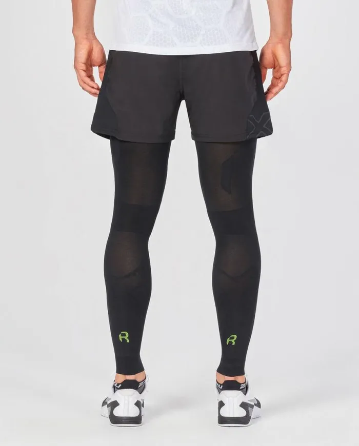 Arm and Calf Sleeves Accessories 2XU Recovery Flex Leg Sleeves Blacknero
