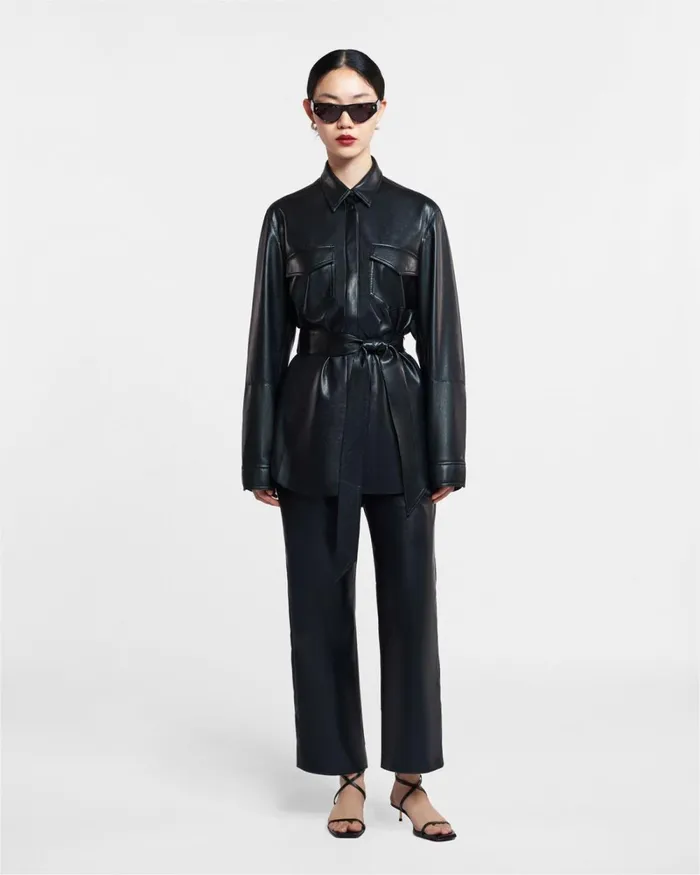 Artha Black Women Nanushka Tops Artha Black Women Nanushka Tops