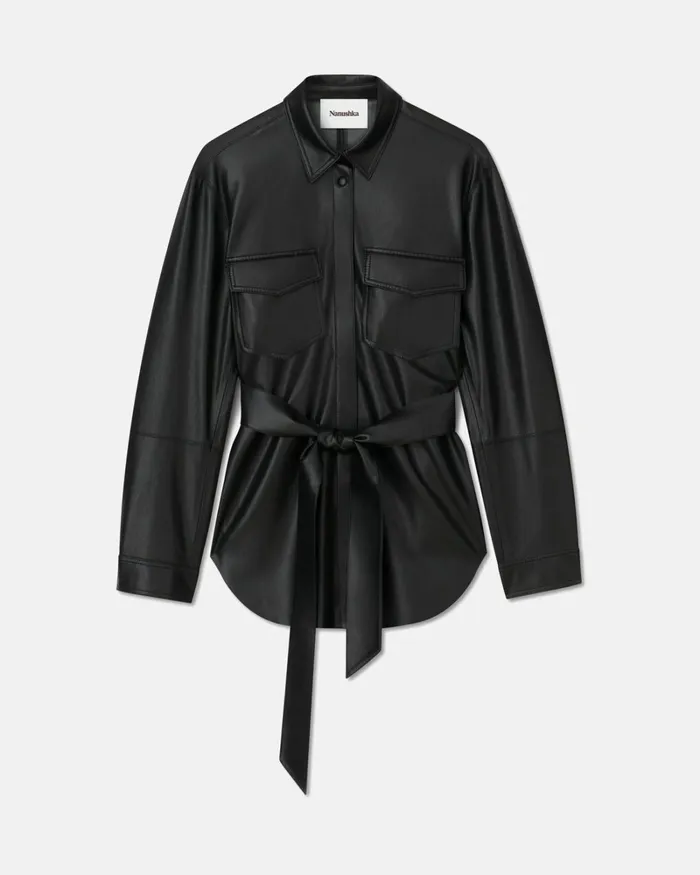 Artha Black Women Nanushka Tops Artha Black Women Nanushka Tops