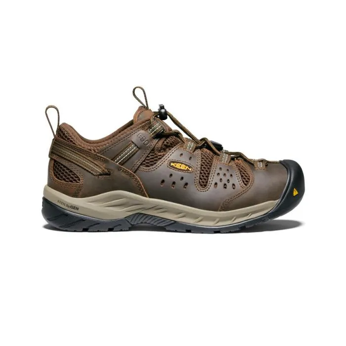 Atlanta Cool II ESD Soft Toe Cascade BrownForest Night Men KEEN Work Boots and Shoes