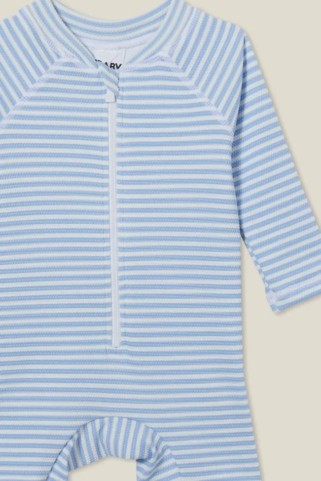 Baby Swimwear Cotton On Cameron Long Sleeve Swimsuit Dusk Bluevanilla Rio Stripe Baby Swimwear Cotton On Cameron Long Sleeve Swimsuit Dusk Bluevanilla Rio Stripe