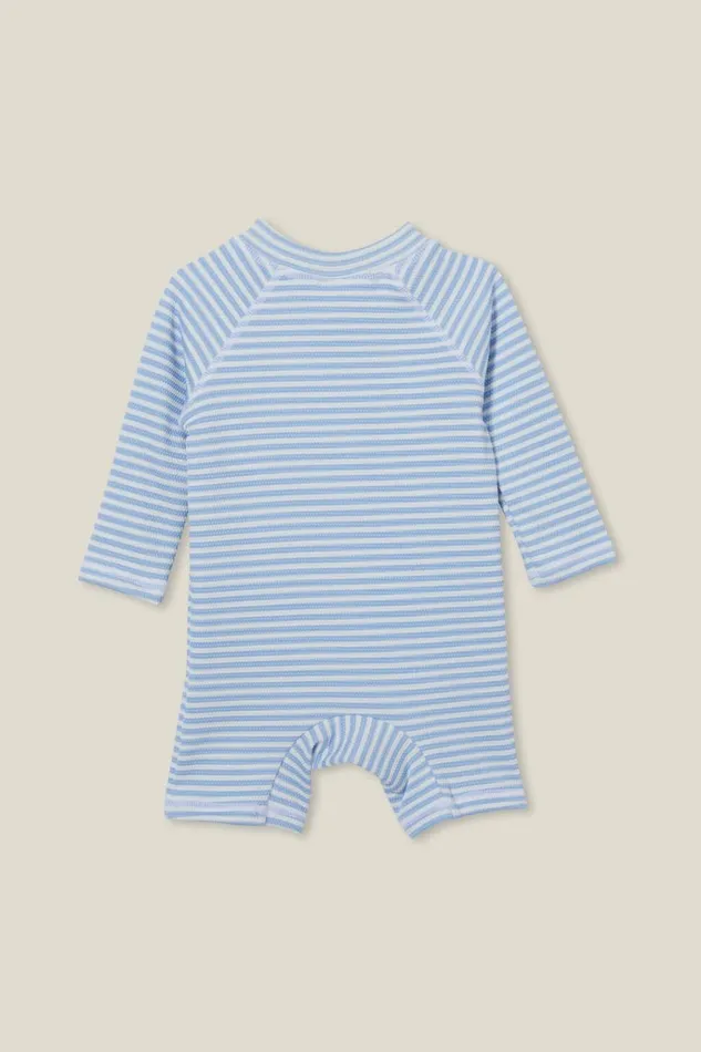 Baby Swimwear Cotton On Cameron Long Sleeve Swimsuit Dusk Bluevanilla Rio Stripe Baby Swimwear Cotton On Cameron Long Sleeve Swimsuit Dusk Bluevanilla Rio Stripe