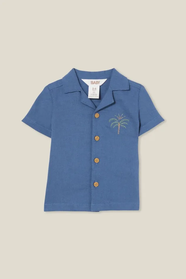 Baby Tops Jackets and Sweaters Cotton On Leo Cuban Relaxed Shirt Petty Bluetropical Palm Tree Baby Tops Jackets and Sweaters Cotton On Leo Cuban Relaxed Shirt Petty Bluetropical Palm Tree