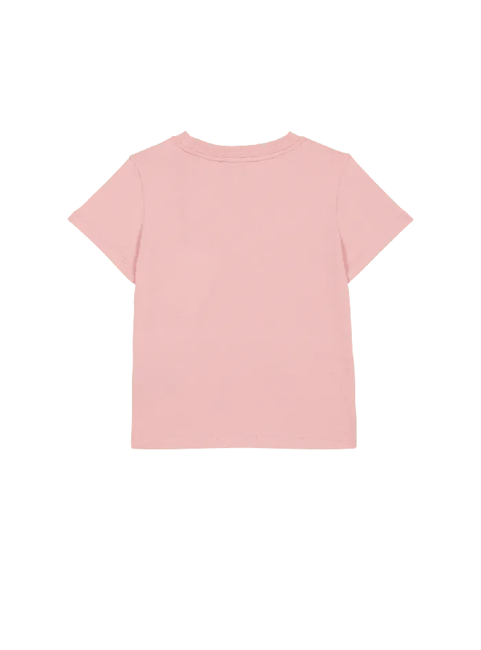 Balmain Kids Tshirt With Logo Purple