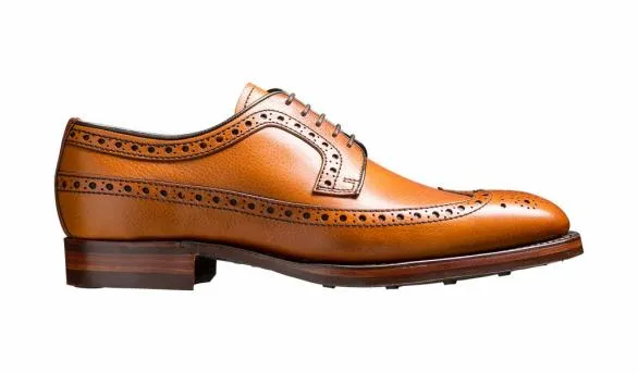 Barker Shoes Calvay 8211 Cedar Grain Mens Longwing Brogue Shoe Cedar Grain Mens Longwing Brogue Shoe Mens