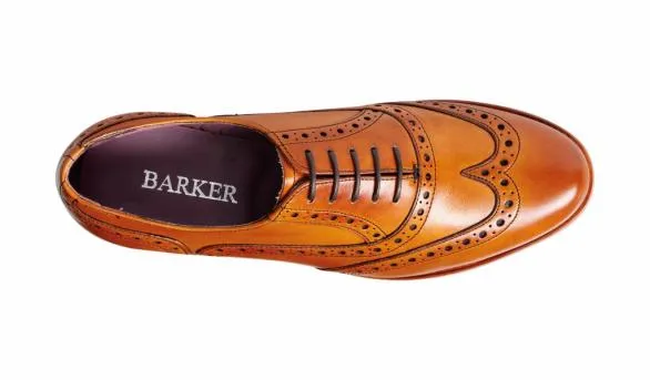 Barker Shoes Freya 8211 Cedar Calf Brogue Shoe Cedar Calf Brogue Shoe Womens