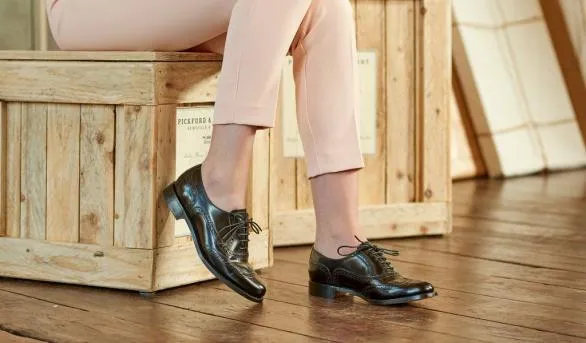 Barker Shoes Freya 8211 Cedar Calf Brogue Shoe Cedar Calf Brogue Shoe Womens