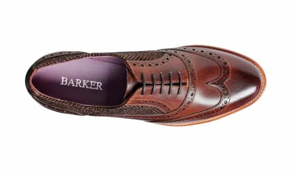 Barker Shoes Freya 8211 Walnut Calf Brown Tweed Women Wingtip Shoe Walnut Calf Brown Tweed Women Wingtip Shoe Womens Barker Shoes Freya 8211 Walnut Calf Brown Tweed Women Wingtip Shoe Walnut Calf Brown Tweed Women Wingtip Shoe Womens