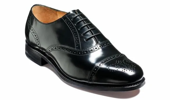 Barker Shoes Gatwick 8211 Black HiShine Black Hishine Mens