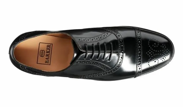 Barker Shoes Gatwick 8211 Black HiShine Black Hishine Mens