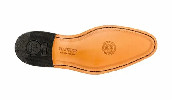 Barker Shoes Hampstead 8211 Black HiShine Oxford Brogue Shoe Black Hishine Oxford Brogue Shoe Mens