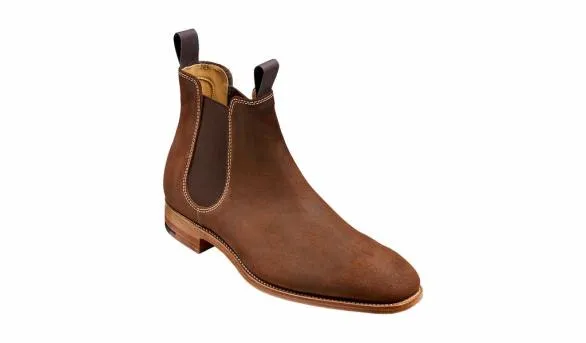 Barker Shoes Mansfield 8211 Brown Waxy Suede Brown Waxy Suede Mens