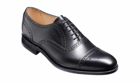 Barker Shoes Mirfield 8211 Black Calf Oxford Black Calf Oxford Mens
