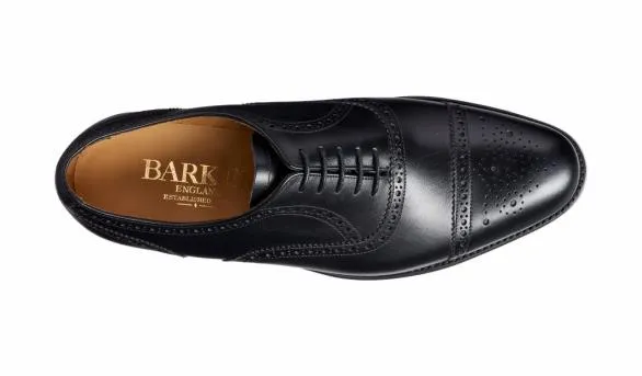 Barker Shoes Mirfield 8211 Black Calf Oxford Black Calf Oxford Mens