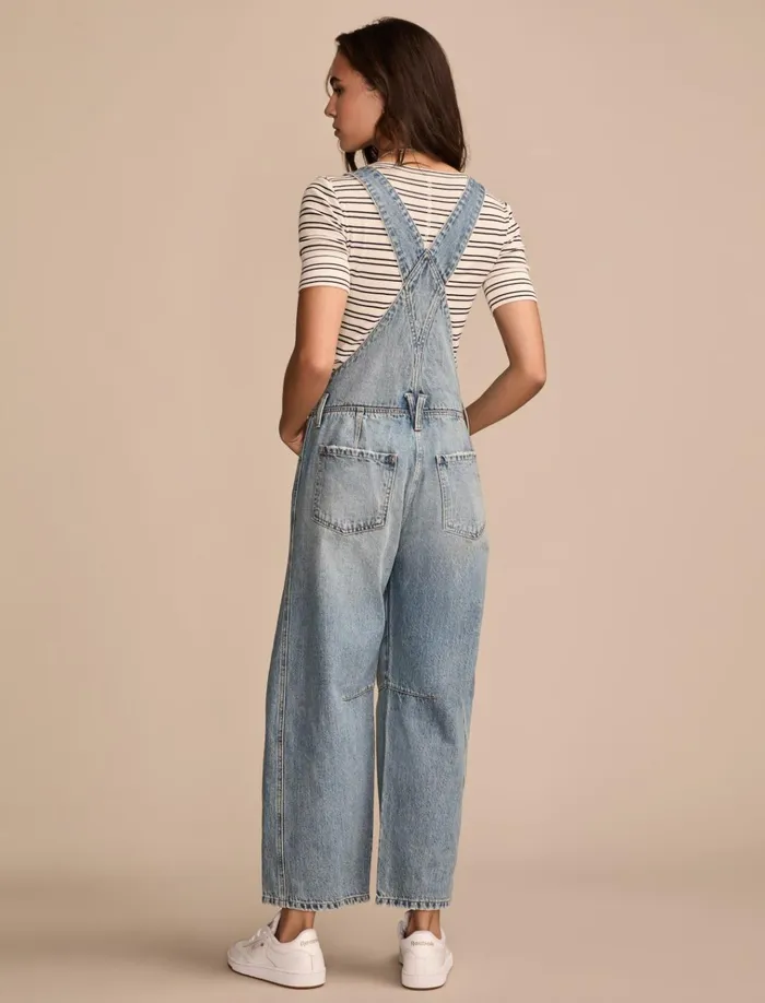 Barrel Leg Overall Make The Move Wash Women Lucky Brand Jumpsuits and Overalls