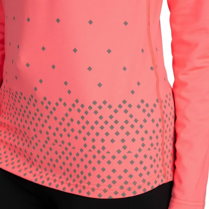 Belinda 12 Zip Quick Dry Active Top Neon Coral Women Trespass Gym and Sports Tops Belinda 12 Zip Quick Dry Active Top Neon Coral Women Trespass Gym and Sports Tops