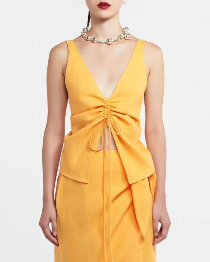 Berdine Orange Women Nanushka Tops