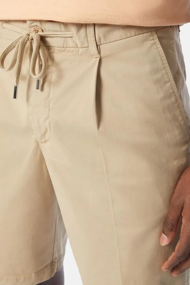 Bermuda Men Boggi Milano Stretch Cotton Summer Bermuda Shorts Beige Bermuda Men Boggi Milano Stretch Cotton Summer Bermuda Shorts Beige