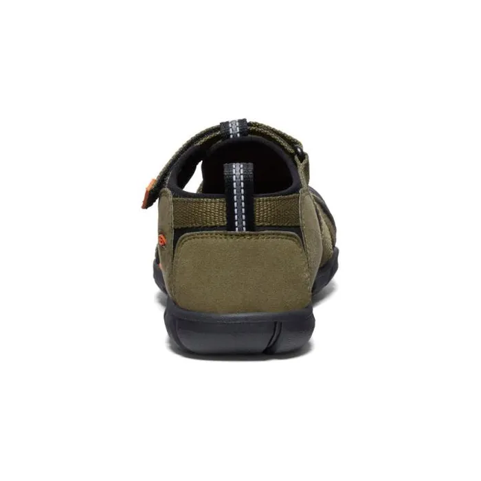 Big Kids039 Seacamp II CNX Dark OliveGold Flame Sandal Kids KEEN Playground Big Kids039 Seacamp II CNX Dark OliveGold Flame Sandal Kids KEEN Playground