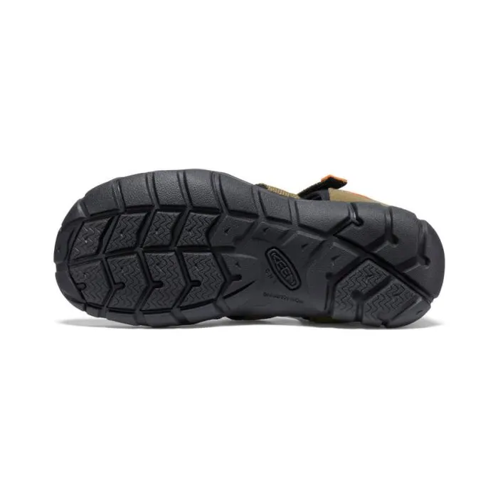 Big Kids039 Seacamp II CNX Dark OliveGold Flame Sandal Kids KEEN Playground Big Kids039 Seacamp II CNX Dark OliveGold Flame Sandal Kids KEEN Playground
