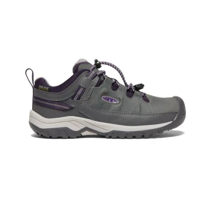 Big Kids039 Waterproof Grey Hiking Shoes 8211 Targhee Low WP Kids KEEN Shoes