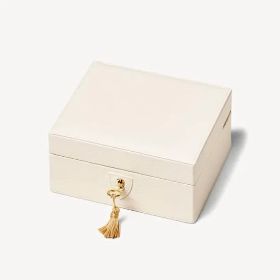 Bijou Jewellery Box Ivory Pebble Women Aspinal Of London Jewellery Boxes