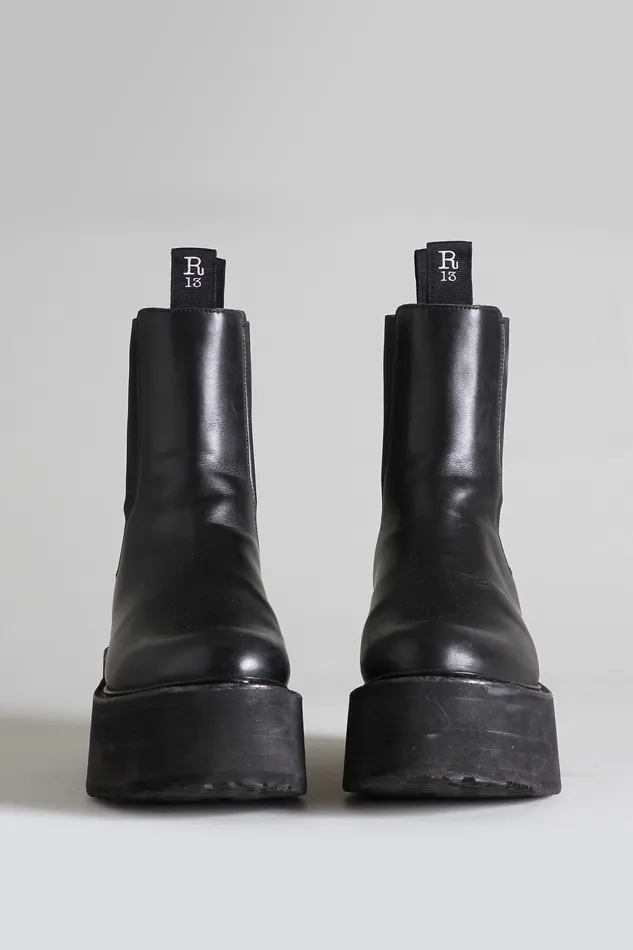 Boots Women R13 Double Stack Chelsea Boot 8211 Black Boots Women R13 Double Stack Chelsea Boot 8211 Black