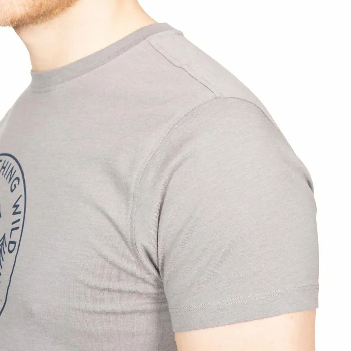 Bothesford Printed TShirt Dark Grey Marl Men Trespass TShirts