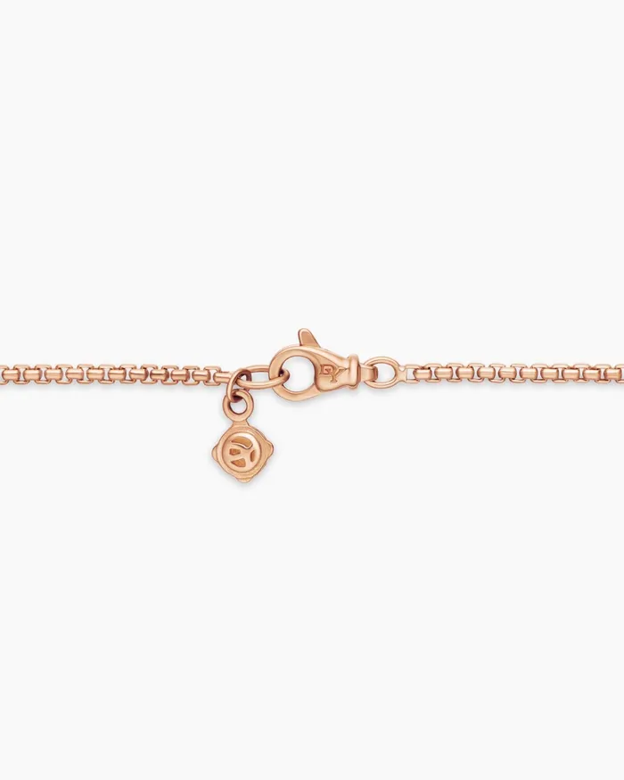 Box Chain Necklace In 18K Rose Gold 17mm Women David Yurman Chain Box Chain Necklace In 18K Rose Gold 17mm Women David Yurman Chain