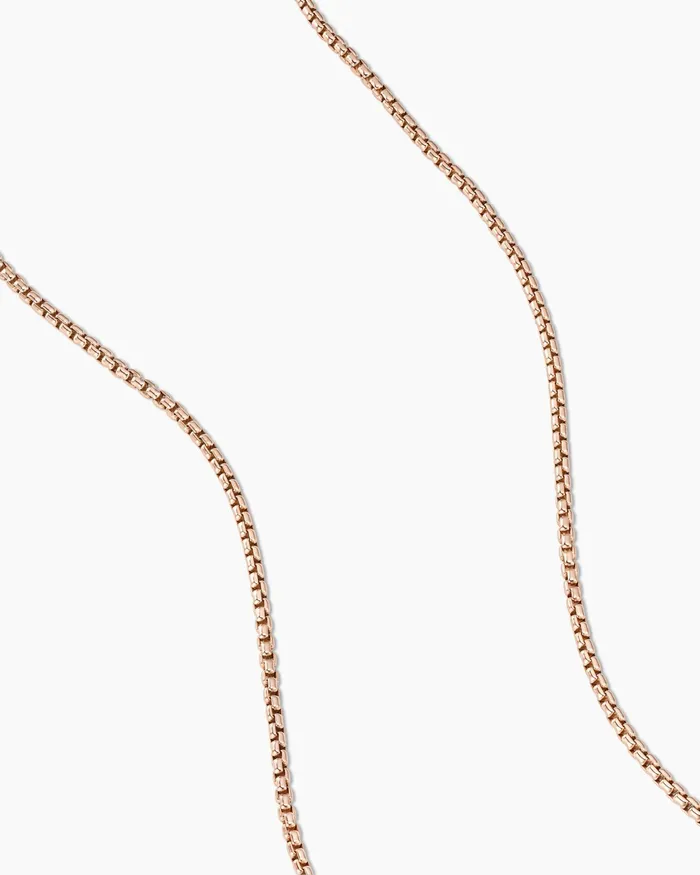 Box Chain Necklace In 18K Rose Gold 27mm Women David Yurman Chain Box Chain Necklace In 18K Rose Gold 27mm Women David Yurman Chain
