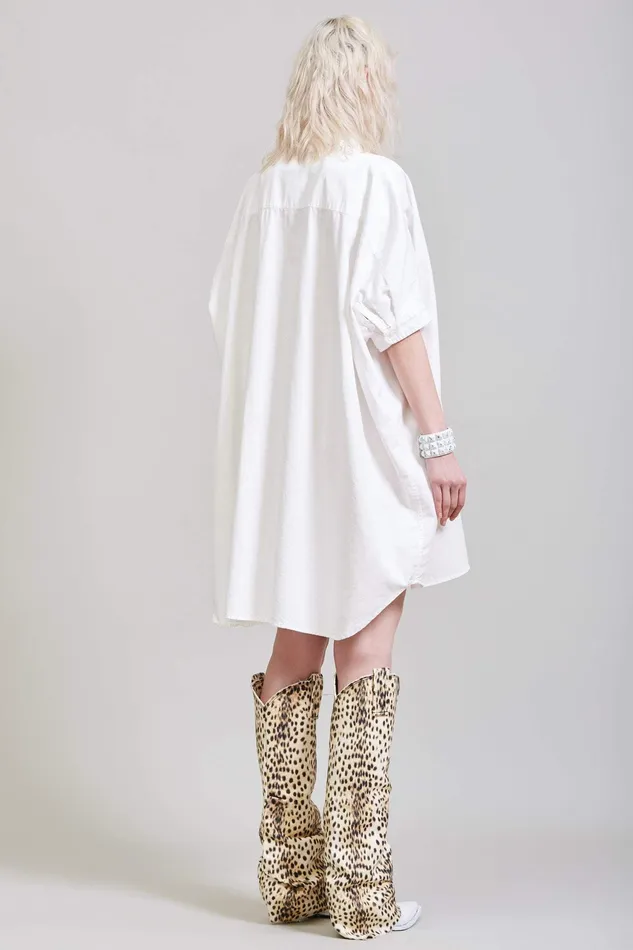 Boxy Button Up Dress 8211 White Women Dresses R13 Boxy Button Up Dress 8211 White Women Dresses R13