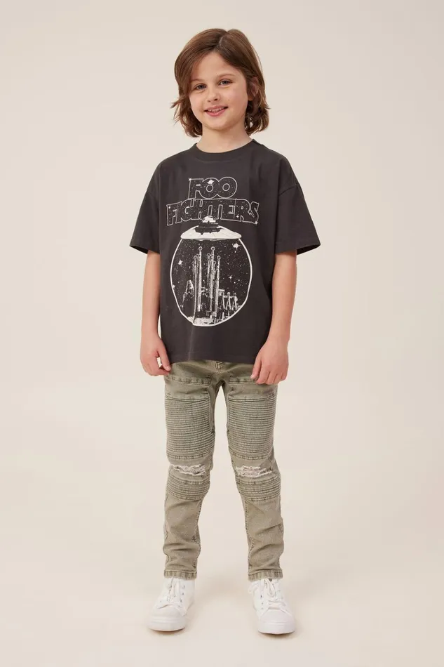 Boys Pants and Jeans Cotton On Skinny Fit Moto Jean Lorne Green Boys Pants and Jeans Cotton On Skinny Fit Moto Jean Lorne Green