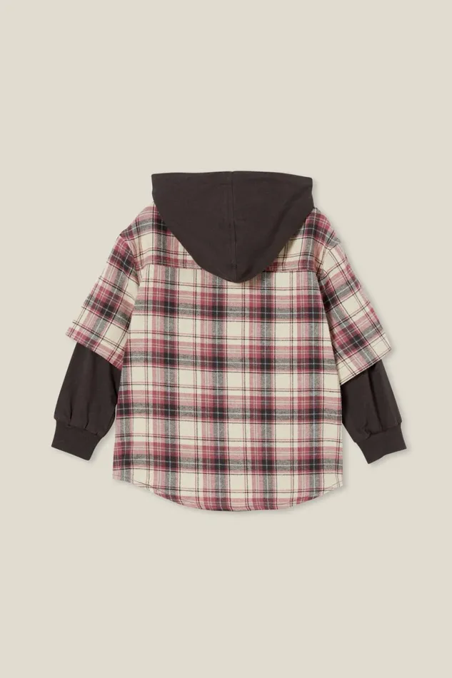 Boys Shirts Cotton On Rugged Long Sleeve Layered Shirt Rainy Dayplaid Boys Shirts Cotton On Rugged Long Sleeve Layered Shirt Rainy Dayplaid